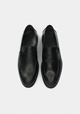 Provoq Siyah Deri Erkek Ayakkabı