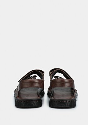 Eclipse Kahve Deri Erkek Konfor Sandalet