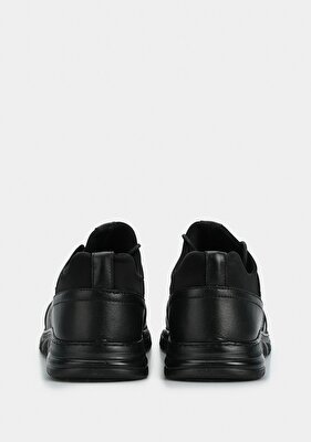 Provoq Siyah Deri Erkek Ayakkabı