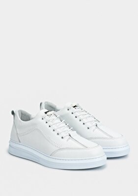 Provoq Beyaz Deri Erkek Ayakkabı