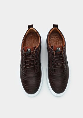 Provoq Kahve Deri Erkek Ayakkabı