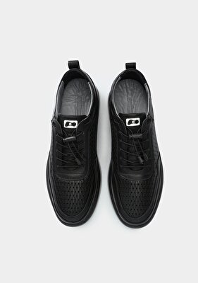 Eclipse Siyah Deri Erkek Ayakkabı