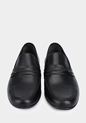 Provoq Siyah Deri Erkek Ayakkabı