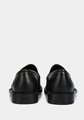 Provoq Siyah Deri Erkek Ayakkabı