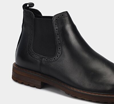 Provoq Siyah Deri Erkek Bot