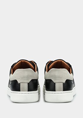 Provoq Siyah Deri Erkek Sneaker