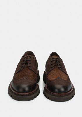 Provoq Kahve Deri Erkek Ayakkabı