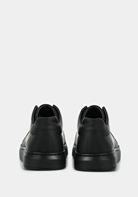 Provoq Siyah Deri Erkek Ayakkabı