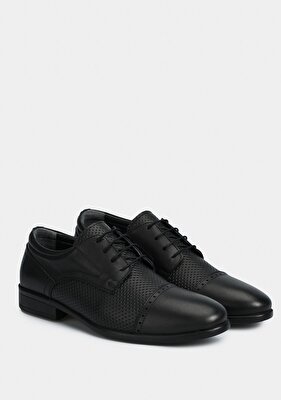 Eclipse Siyah Deri Erkek Ayakkabı