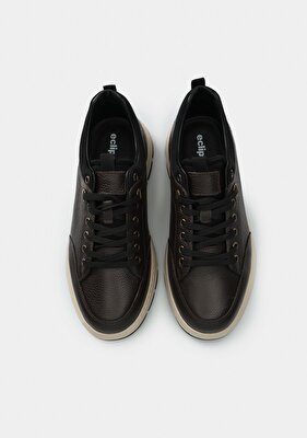 Eclipse Kahve Deri Erkek Sneaker