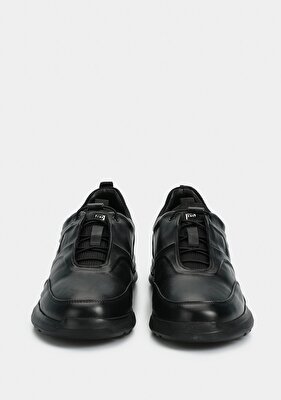 Provoq Siyah Deri Erkek Sneaker