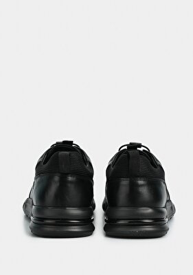 Provoq Siyah Deri Erkek Sneaker