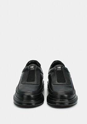 Provoq Siyah Deri Erkek Sneaker