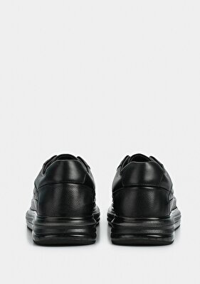 Provoq Siyah Deri Erkek Sneaker
