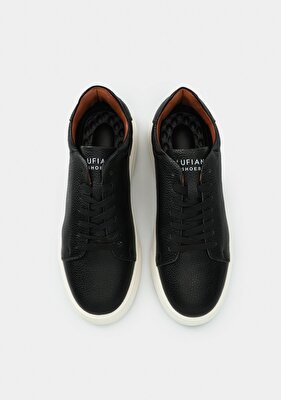 LUFIAN Tommy Siyah Deri Erkek Sneaker