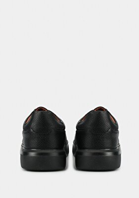 LUFIAN Tommy Siyah Deri Erkek Sneaker