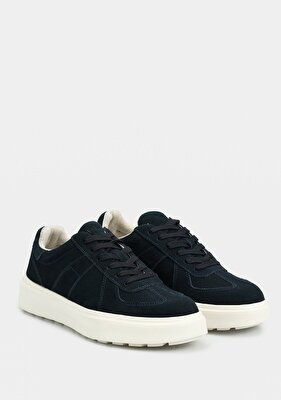 LUFIAN JAQUES Lacivert Deri Erkek Sneaker