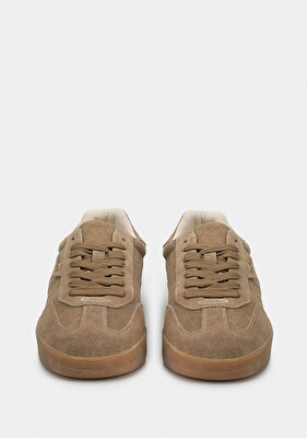 LUFIAN PELE Bej Deri Erkek Sneaker