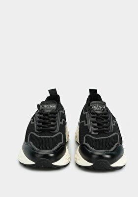 LUFIAN TIMOTHI Siyah Deri Erkek Sneaker