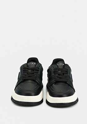 LUFIAN Albert Siyah Deri Erkek Sneaker