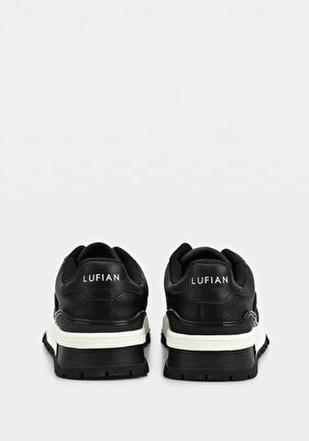 LUFIAN Albert Siyah Deri Erkek Sneaker