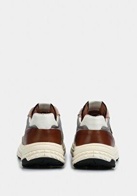 Provoq Bej Deri Erkek Sneaker