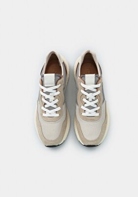 Provoq Bej Deri Erkek Sneaker