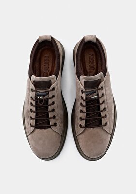 Provoq Gri Deri Erkek Ayakkabı