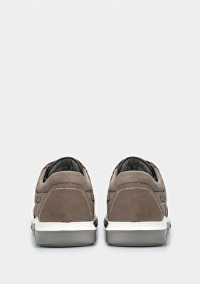 Provoq Gri Deri Erkek Ayakkabı