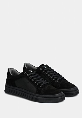 Provoq Siyah Deri Erkek Ayakkabı