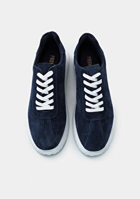 Provoq Lacivert Deri Erkek Ayakkabı