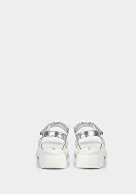 Kiddo Gümüş Kız Çocuk Düz Sandalet