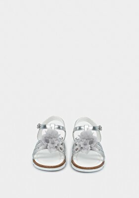 Kiddo Gümüş Kız Çocuk Düz Sandalet