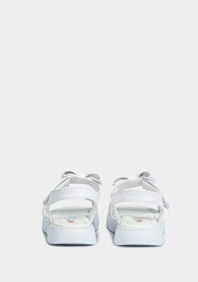 Kiddo Beyaz Kız Çocuk Düz Sandalet