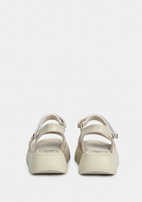 Kiddo Krem Kız Çocuk Düz Sandalet