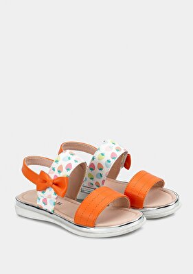 Kiddo Turuncu Kız Çocuk Düz Sandalet