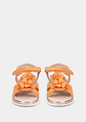 Kiddo Turuncu Kız Çocuk Düz Sandalet