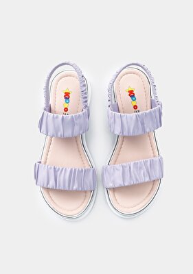 Kiddo Lila Kız Çocuk Düz Sandalet