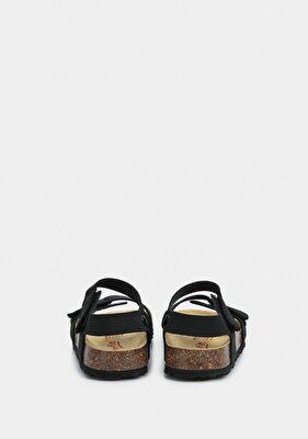 Superfit Siyah Erkek Çocuk Düz Sandalet