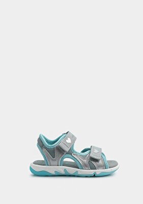 Superfit Gri Kız Çocuk Düz Sandalet