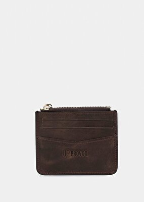 Provoq Kahve  Provoq 001 Crayz Deri Kahve Kartlık