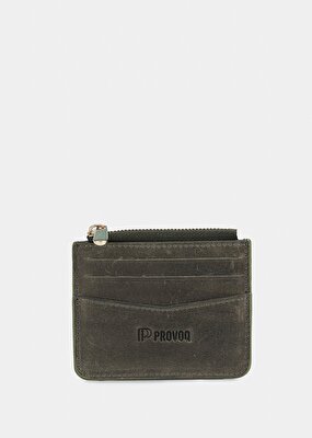 Provoq Haki  Provoq 001 Crayz Deri Haki Kartlık