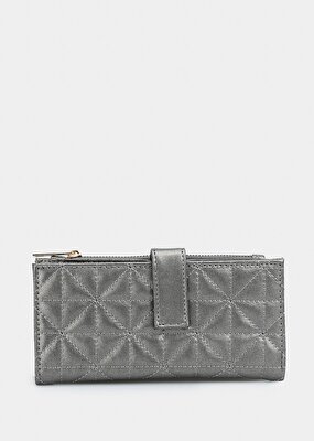 Provoq Platin  Provoq 504 Düz Lame Cüzdan