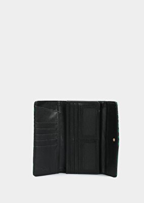 Provoq Siyah  Provoq 523 yeşil Cüzdan