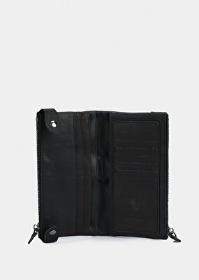 Carrera Siyah  Carrera CAR004 Siyah Hakiki Deri Cüzdan