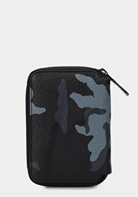 Carrera Kahve  Carrera CAR007 Kamuflaj Siyah Hakiki Deri Cüzdan