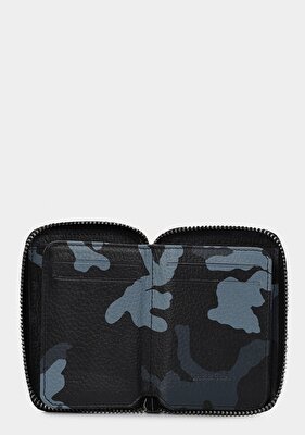 Carrera Kahve  Carrera CAR007 Kamuflaj Siyah Hakiki Deri Cüzdan