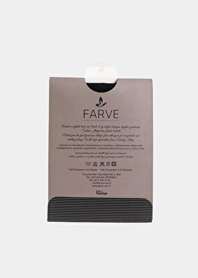 FARVE Siyah  Farve Puantiyeli Külotlu Çorap Siyah