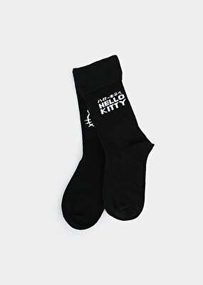 Hello Kitty Siyah  Hello Kitty Siyah Soket Çorap 27-30