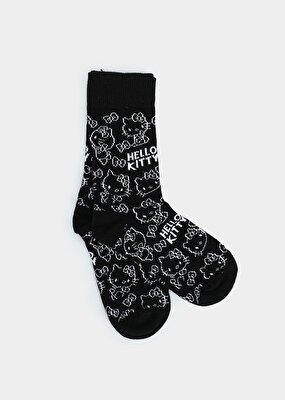 Hello Kitty Siyah  Hello Kitty Siyah Soket Çorap 27-30